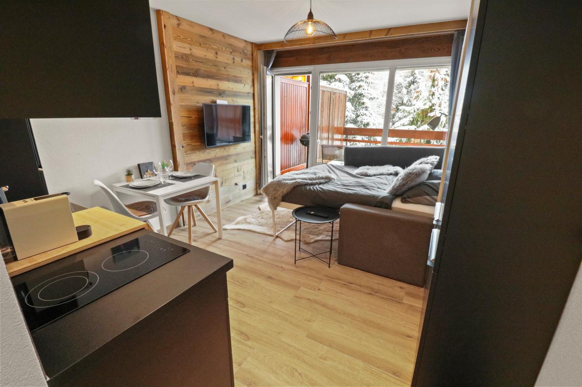 Joli Studio Avec Parking Gratuit Crans-Montana Eksteriør billede