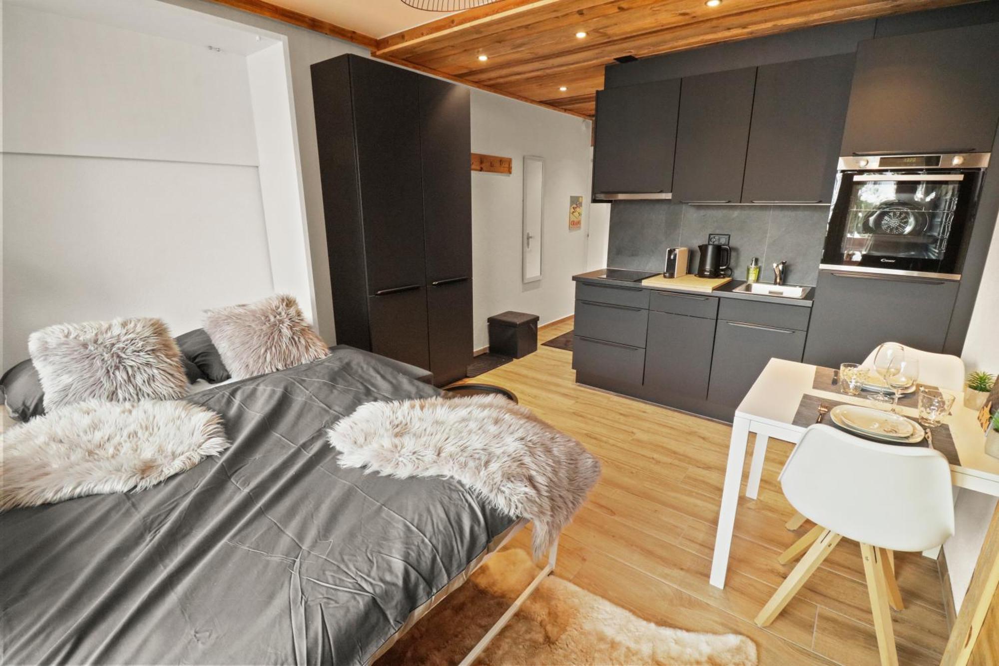 Joli Studio Avec Parking Gratuit Crans-Montana Eksteriør billede