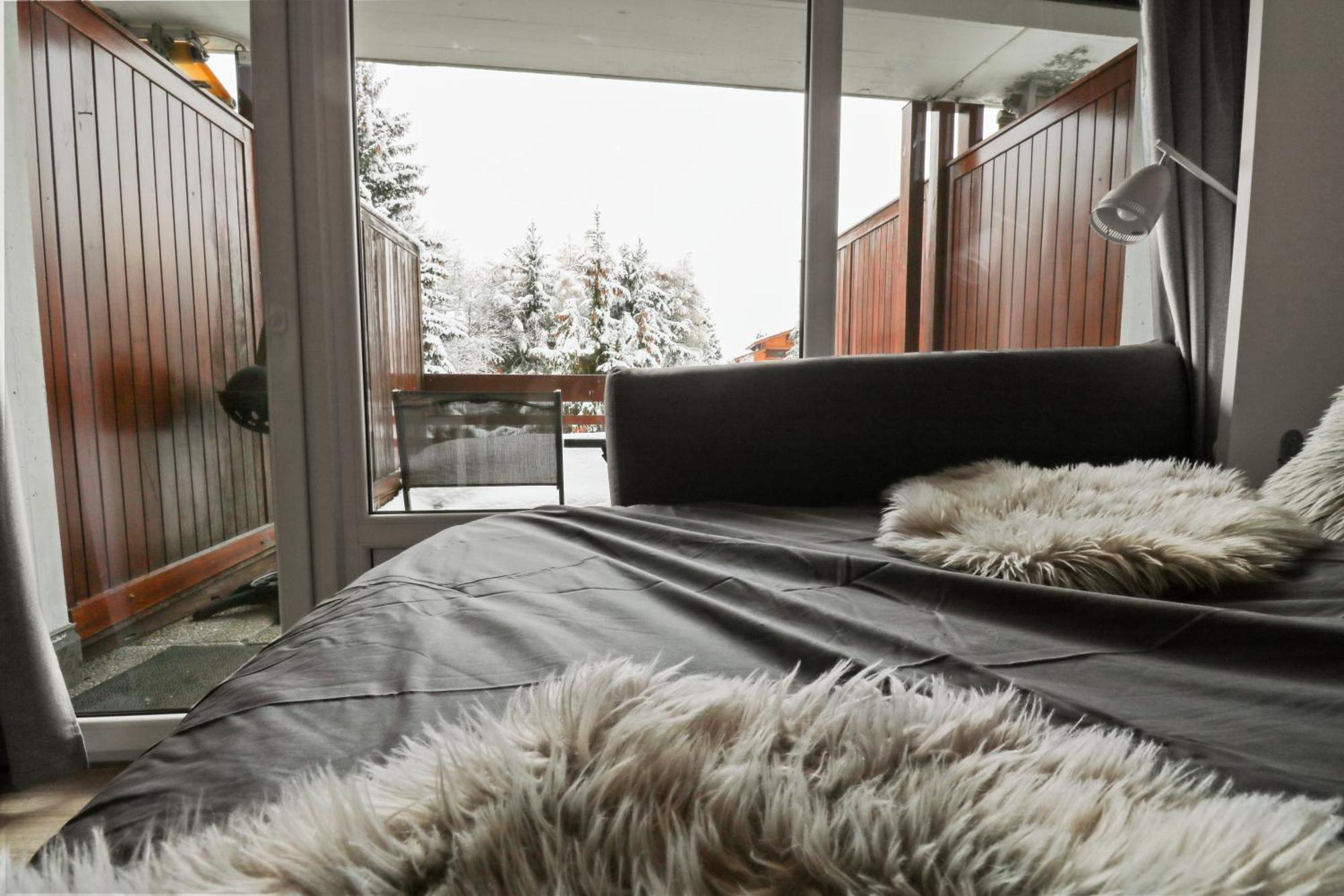 Joli Studio Avec Parking Gratuit Crans-Montana Eksteriør billede